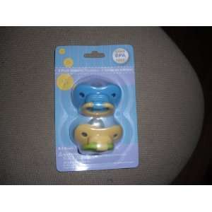  2 pack Silicon Pacifiers, color varies Baby