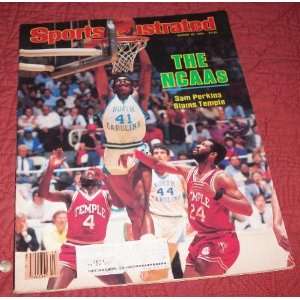 Sports Illustrated March 26 1984 Sam Perkins North Carolina NCAA 