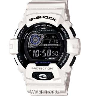 Casio G Shock GR8900A 7 White Solar World Time Mens Sport Watch 