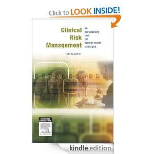 Clinical Risk Management An introductory text for mental health 