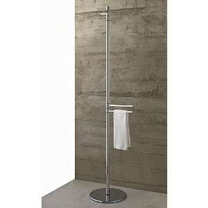   821 Free Standing Polished Chrome Tall Towel Stand 821