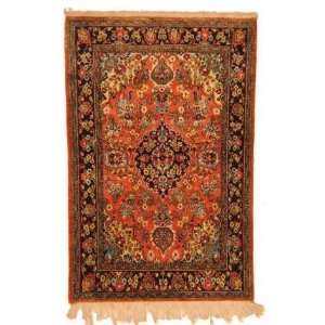  3x5 Hand Knotted Qum Persian Rug   35x53