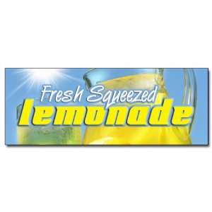  12 LEMONADE DECAL sticker stand fresh squeezed lemon 