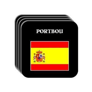  Spain [Espana]   PORTBOU Set of 4 Mini Mousepad Coasters 
