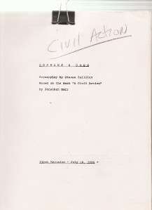 Movie Script   A CIVIL ACTION Travolta 1st revision  