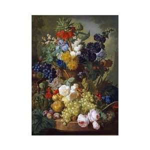 Jan Van Os   A Still Life Of Flowers And Fruit Giclee 