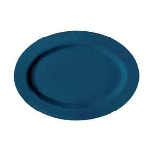  GET Texas Blue Melamine Oval Platter   16 1/4 x 12 