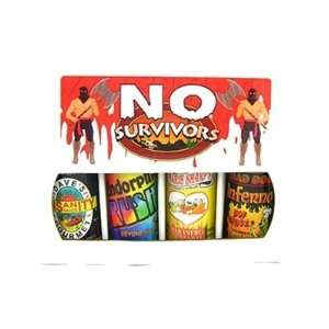  No Survivors Hot Sauce Gift Box, 4/5oz. 