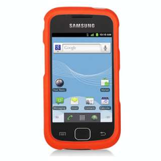 For U.S. Cellular Samsung Repp R680 Orange Hard Rubber Faceplate Cover 
