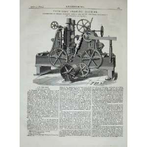   1875 Four Side Planing Machine Engineers Philadelphia
