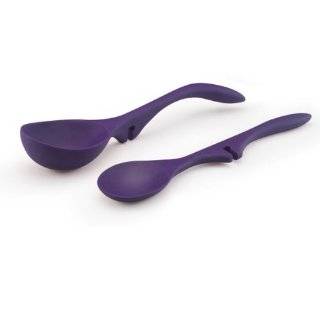 Rachael Ray Tools 2 Piece Lazy Spoon & Lazy Ladle Set, Purple
