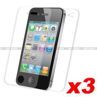 10 x Set Front + Back Clear Screen Protector Cover For 