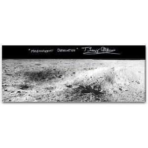 Buzz Aldrin   Apollo 11 Magnicent Desolation 8 x 20 Panorama  