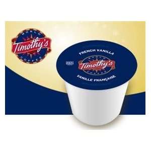 Timothys French Vanilla Flavored Coffee * 5 Boxes of 24 K Cups 