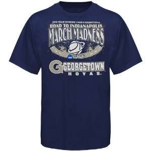  Georgetown Hoyas Navy Blue 2010 March Madness Road to 