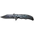 Defender All Black 8.5 inch Spring assisted Folding Pocket Knife 