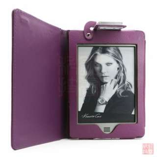   Case Cover w/ LED Reading Light for  Kindle Touch, Purple