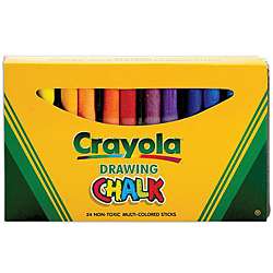 Crayola Assorted Color 24 piece Art Chalk Set  