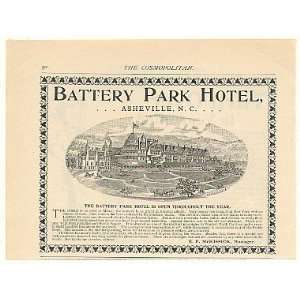  1894 Battery Park Hotel Asheville NC Print Ad