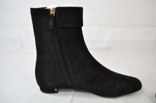 GUCCI BLACK SUEDE ANKLE BOOT SZ 36.5 / 6.5 MODERN G $640 (GG228 