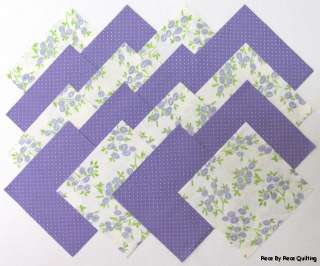 24 5 LAVENDER BOUQUET Fabric Quilt Squares Quilting  