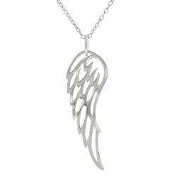 Sterling Silver Angel Wing Necklace  