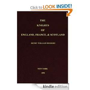 The Knights Of England, France, & Scotland Henry William Herbert 