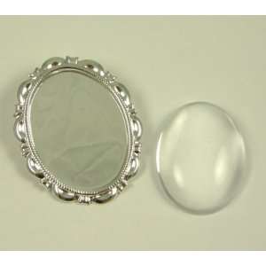  Make Your Own Domed Bubble Photo Brooch Kit   Silver Arts 