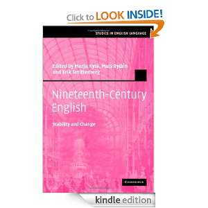 Nineteenth Century English (Studies in English Language) Kyto/Ryden 