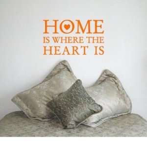  IS WHERE THE HEART IS   House Love Family Design   Vinyl Wall Room 