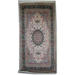  Ispahan Design Area Rug with Silk & Wool Pile    a 8x13 Large Rug 