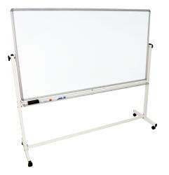 Luxor 72 in. W x 40 in. H Mobile Reversible Magnetic Whiteboard 