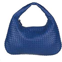 Bottega Veneta Blue Leather Hobo Bag  