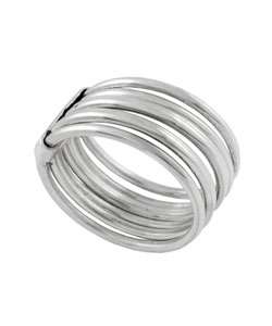 Sterling Silver 7 band Stackable Fashion Ring  