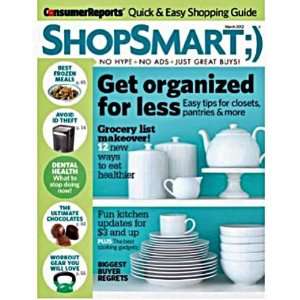    Consumer Reports ShopSmart, March 2012 Lisa Lee Freeman Books