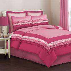 Lush Decor Starlet Juvy Pink 3 Piece Twin size Comforter Set 
