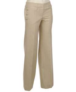 To The Max Womens Side Button Casual Pants  