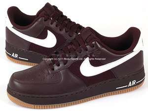 Nike Air Force 1 07 Deep Burgundy/White Gum Brown Classic Leather 