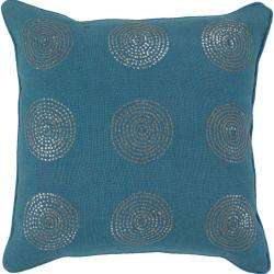 Aarau Turquoise/ Silver Decorative Pillow  