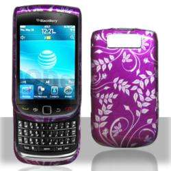 Premium BlackBerry Torch 9800 Purple Flower Case  