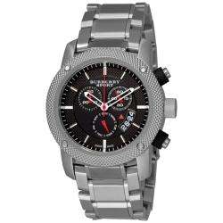 Burberry Mens Sport Stainless Steel Chronograph Watch   