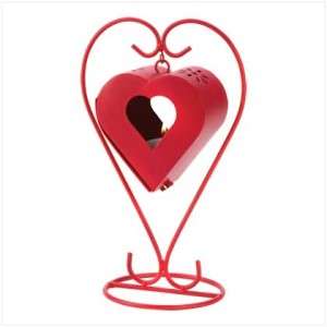 Red Heart Candle Lantern Valentine Day Decorations NEW  