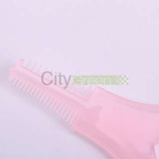 3in1 Mascara Applicator Guide Tool Eyelash Comb Makeup Pink  