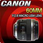 Canon EF S 60mm f/2.8 Macro USM Lens   Brand New  