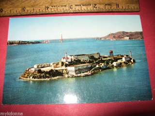 Vintage ALCATRAZ Jail postcard THE ROCK San Francisco  