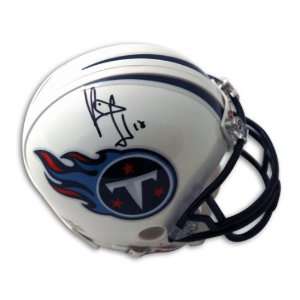  Vince Young Tennesee Titans Mini Helmet Autographed 