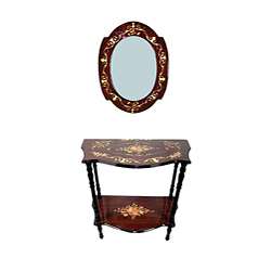 Sorrento Console Table and Wall Mirror Set  