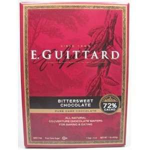 Guittard Bittersweet Chocolate 72% Cacao Disc Wafers 16 Oz.