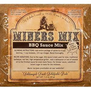 Miners Mix BBQ Sauce Mix Grocery & Gourmet Food
