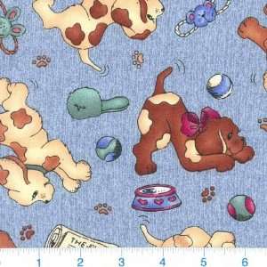  54 Wide Puppy Paws Fabric By The Yard Arts, Crafts 